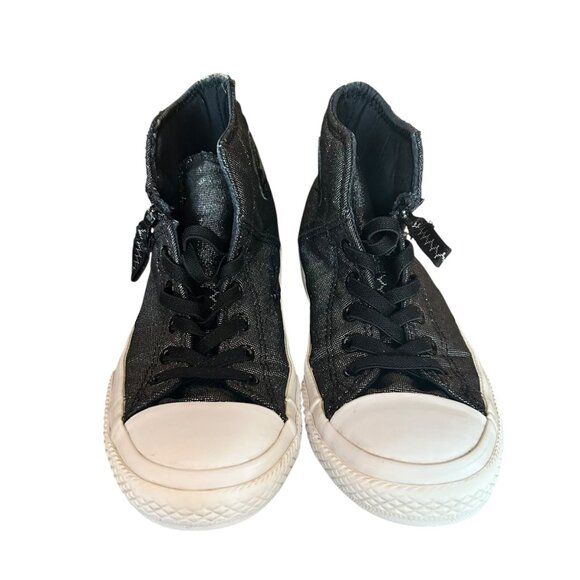 Converse Chuck Taylor All Star Metallic Juniors High Top Sneakers 4.5 - Picture 2 of 8